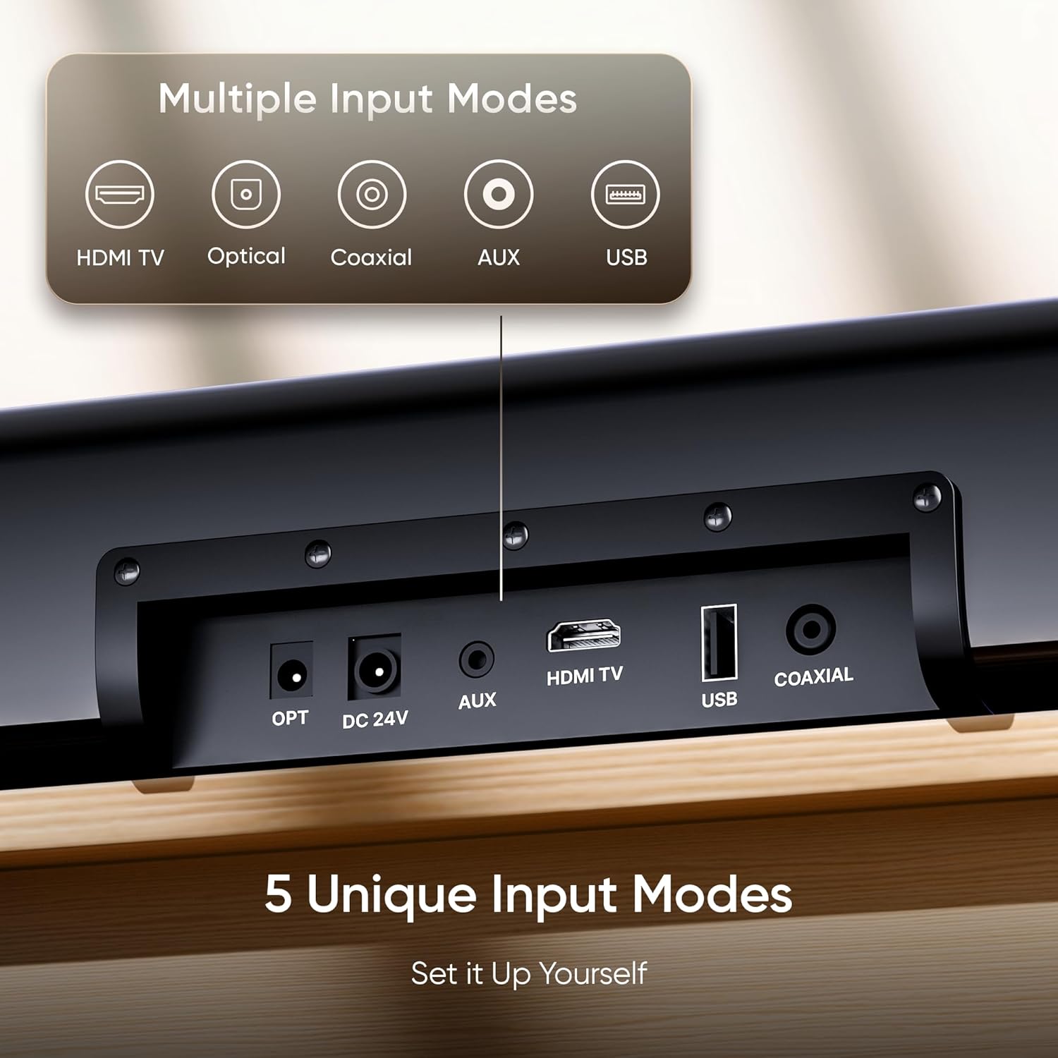 Mivi Fort H120 Soundbar 120W Home Theatre Sound Bar